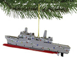 Holiday Ornament Navy Ship - - SBKGifts.com