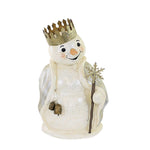 Christmas Frosted Metallics Snowman Polyresin King Winter Festival Td1142 (57206)