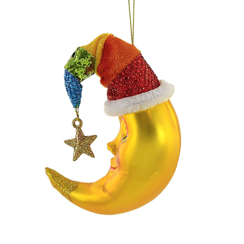 Holiday Ornament Rainbow Crescent Moon - - SBKGifts.com