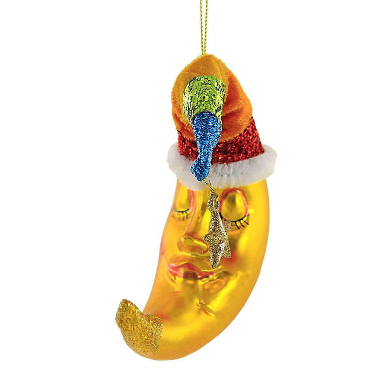 Holiday Ornament Rainbow Crescent Moon - - SBKGifts.com