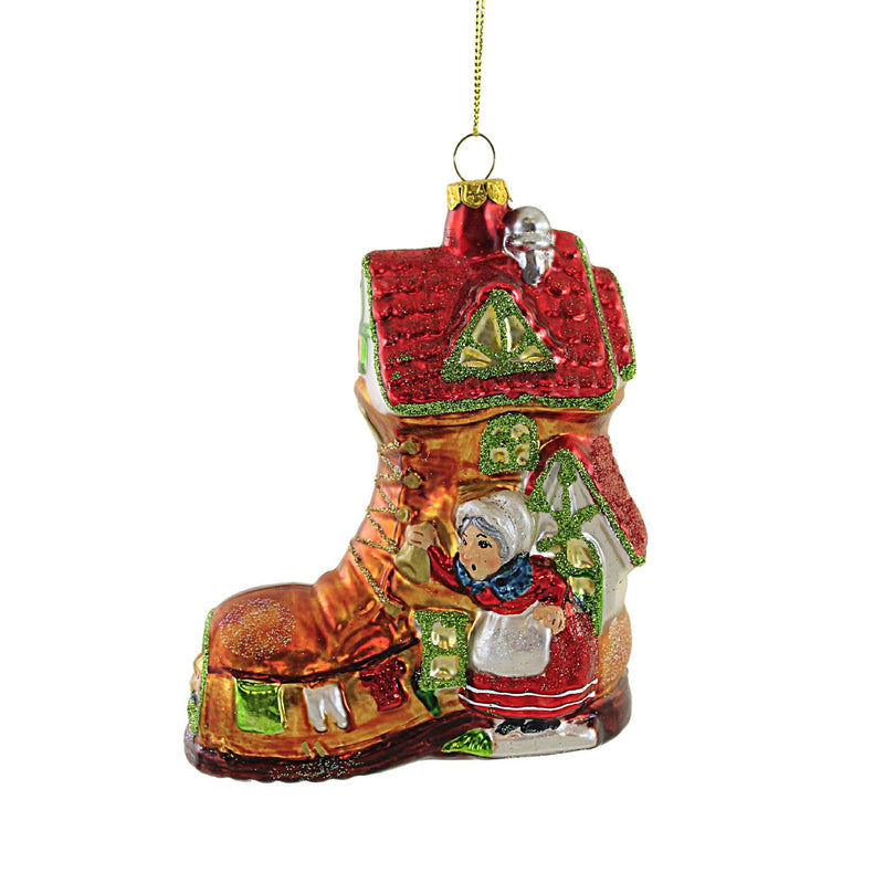 Holiday Ornament Old Lady In The Shoe Nursery Rhyme Too Many Children 7981094 (57225)