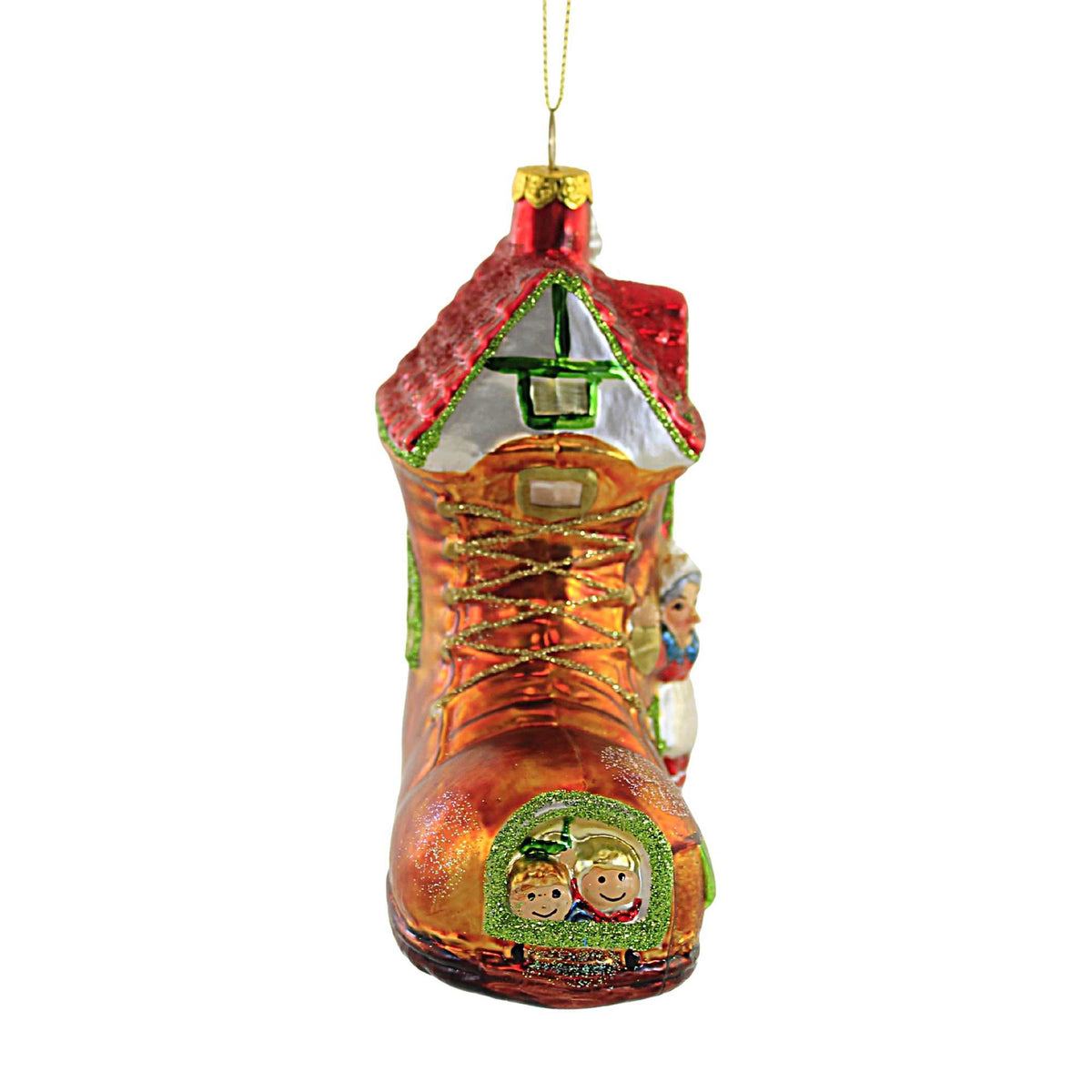 Holiday Ornament Old Lady In The Shoe - - SBKGifts.com