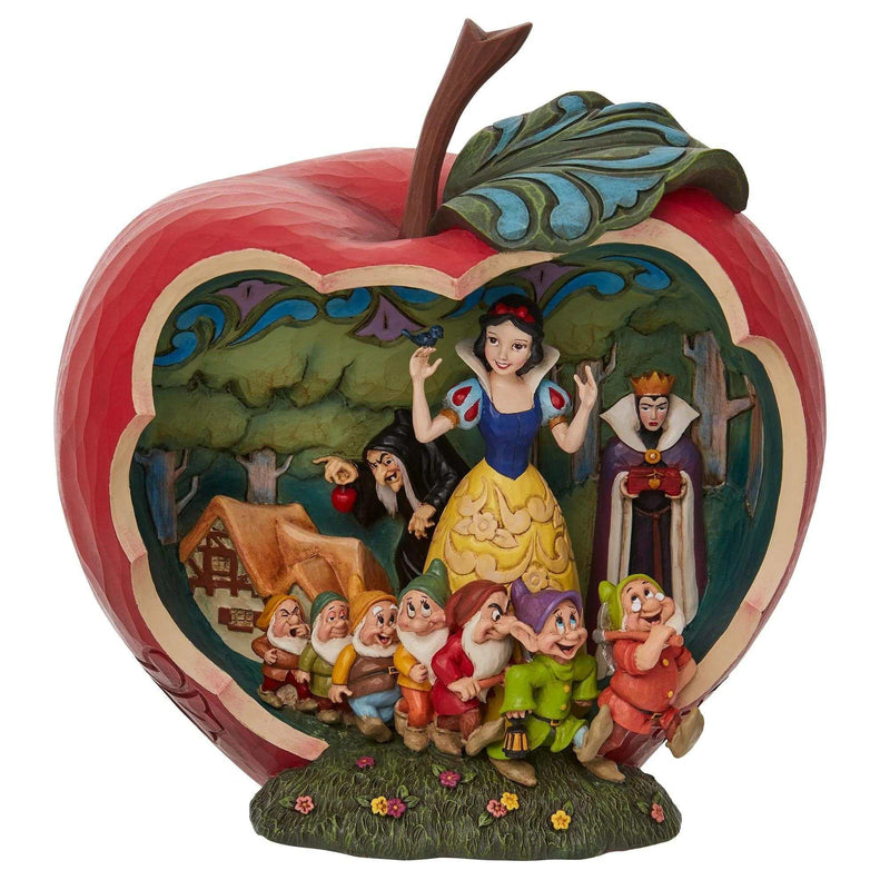 Jim Shore A Wishing Apple Polyresin Snow White & Seven Dwarfs 6010881 (57301)