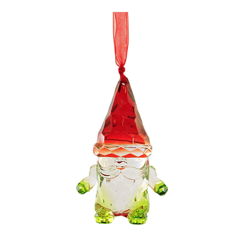 Holiday Ornament Facet Gnome Ornament Acrylic Light Reflective Nd6010605 (57326)