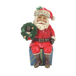 Jim Shore Santa Sitting On Gift Mini Polyresin Heartwood Creek 6011487 (57359)