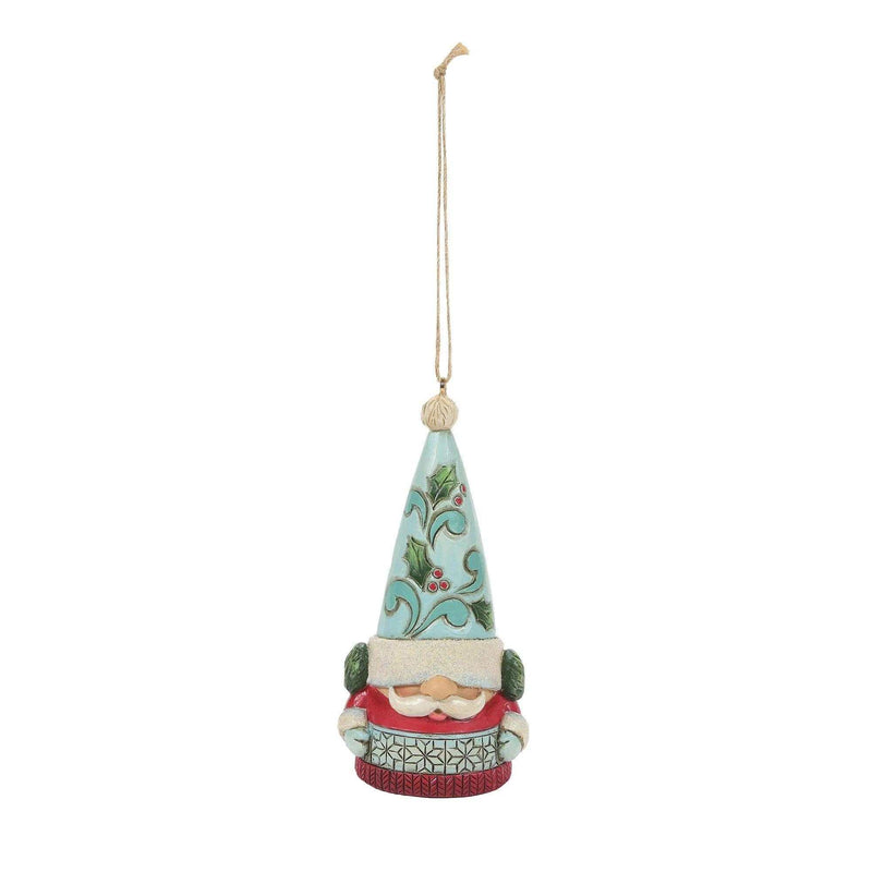 Jim Shore Gnome Wearing Earmuffs Polyresin Ornament Heartwood Creek 6011692 (57373)