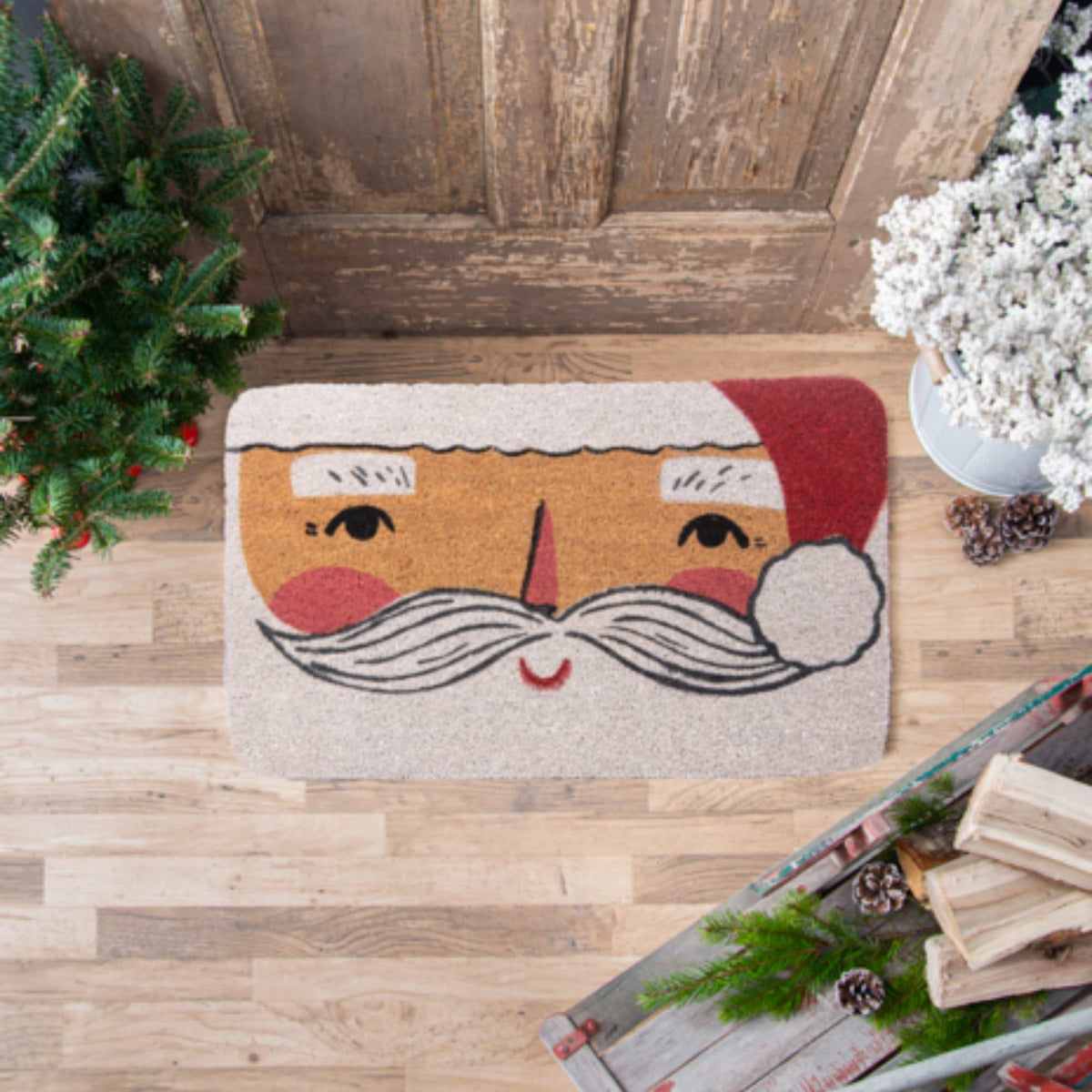 Home & Garden Santa Face Doormat - - SBKGifts.com