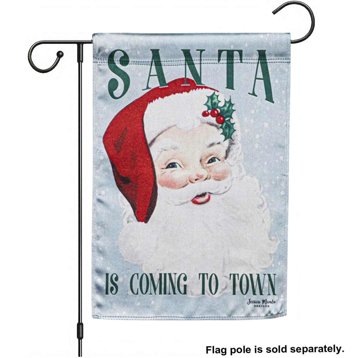 Evergreen Vintage Santa Garden Flag - - SBKGifts.com