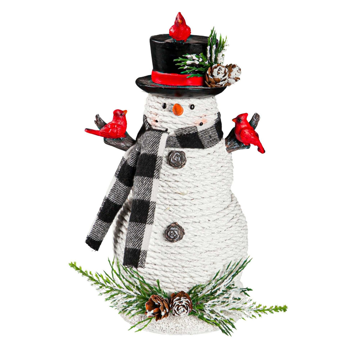 (57401) Snowman With Cardinals
