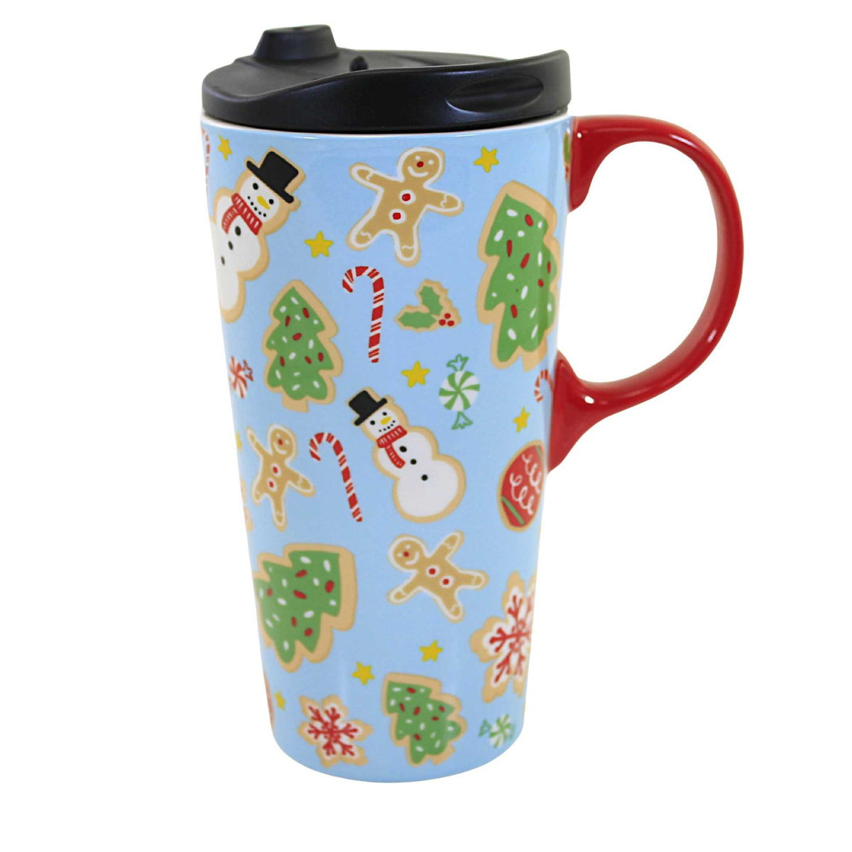 (57410) Snowman/Tree Travel Mug
