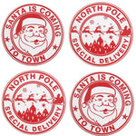 Tabletop Santa Coming Coaster Set/4 North Pole Special Delivery Cx177831 (57417)