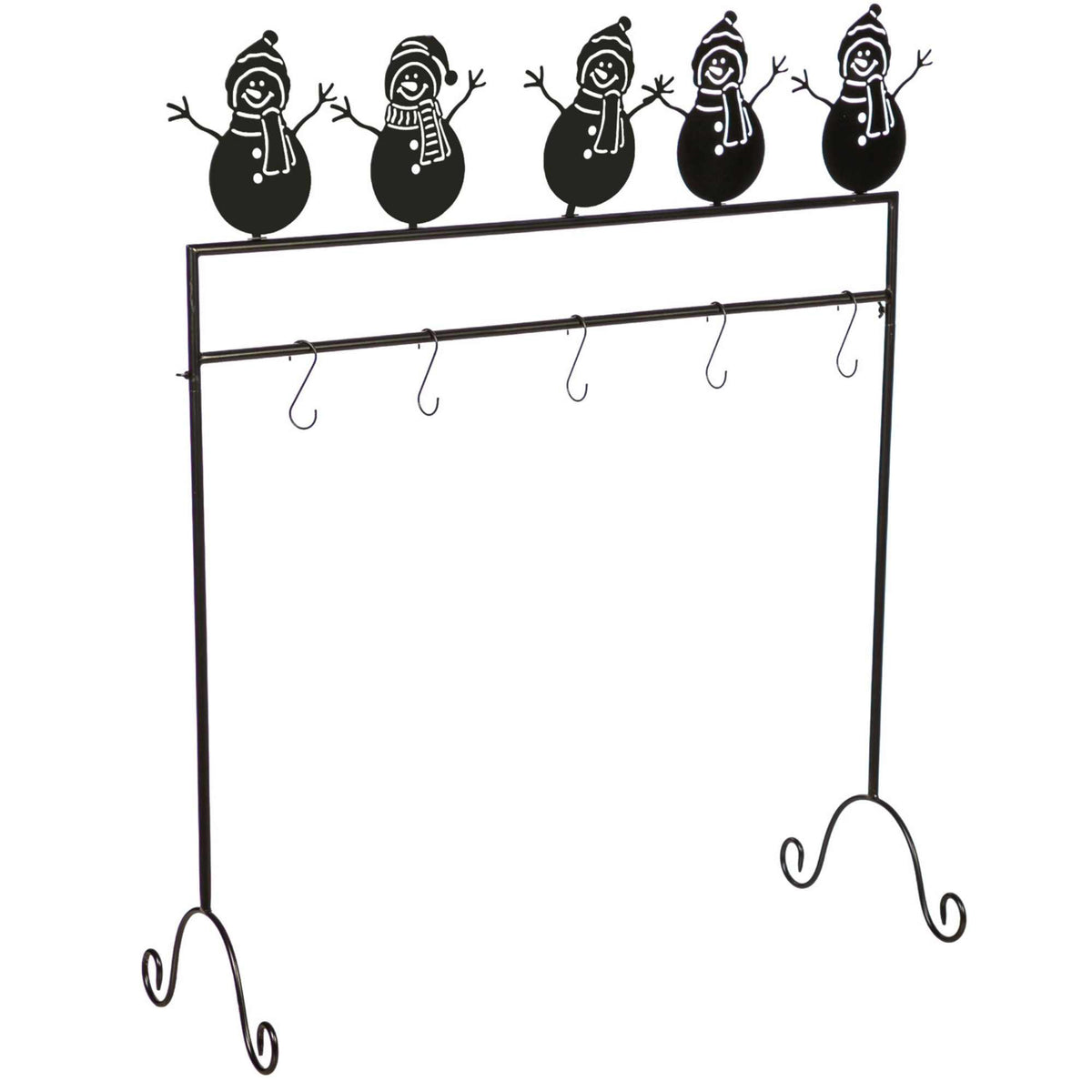 (57419) Snowman Stocking Holder Stand
