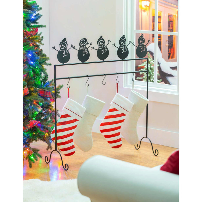 Christmas Snowman Stocking Holder Stand - - SBKGifts.com