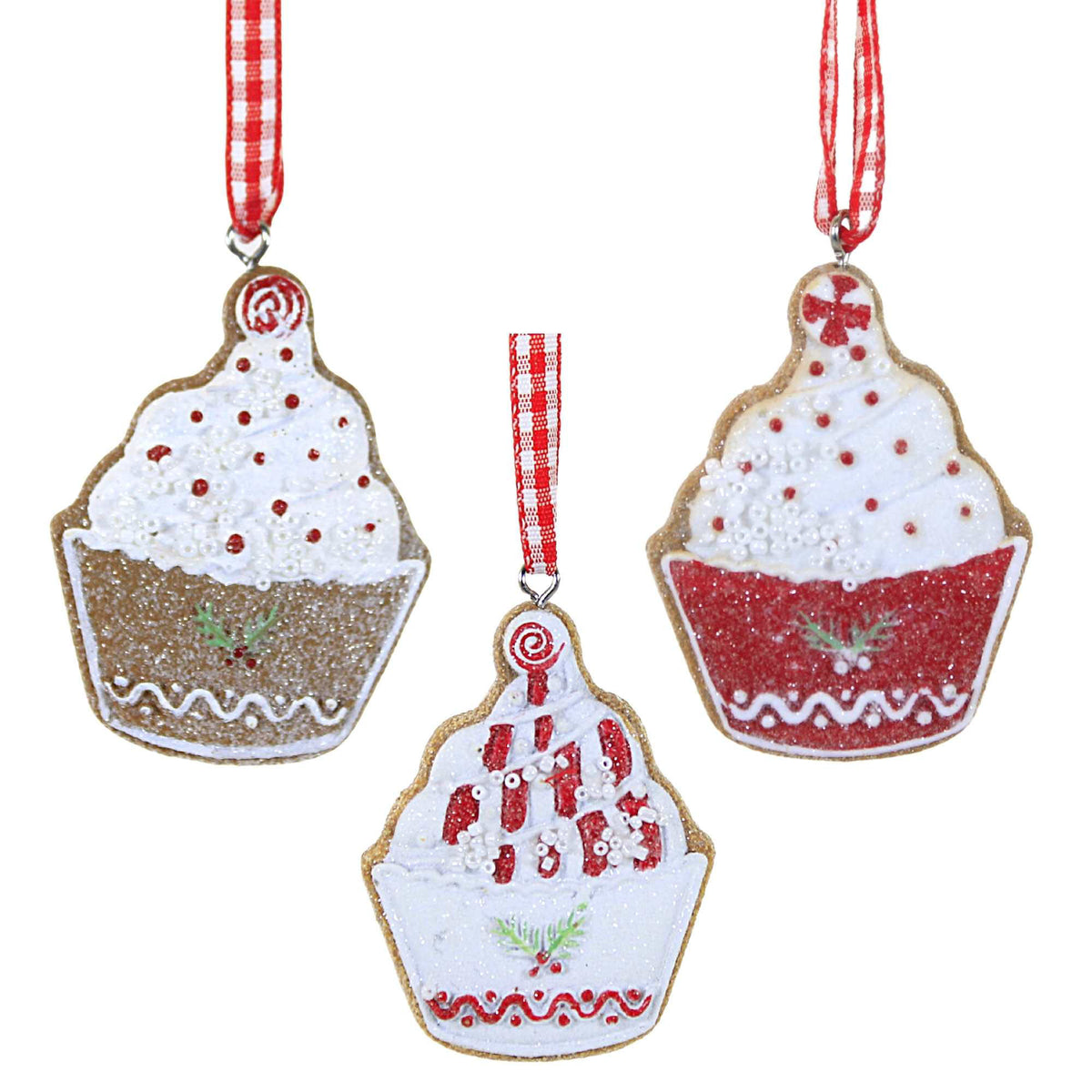 (57443) Gingerbread Cupcake Set/3