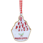 Holiday Ornament Gingerbread Cupcake Set/3 - - SBKGifts.com