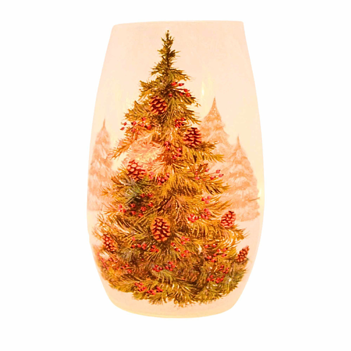 (57470) Adorned Evergreen Sm Vase