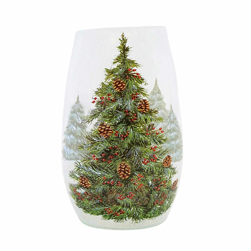 Stony Creek Adorned Evergreen Sm Vase - - SBKGifts.com