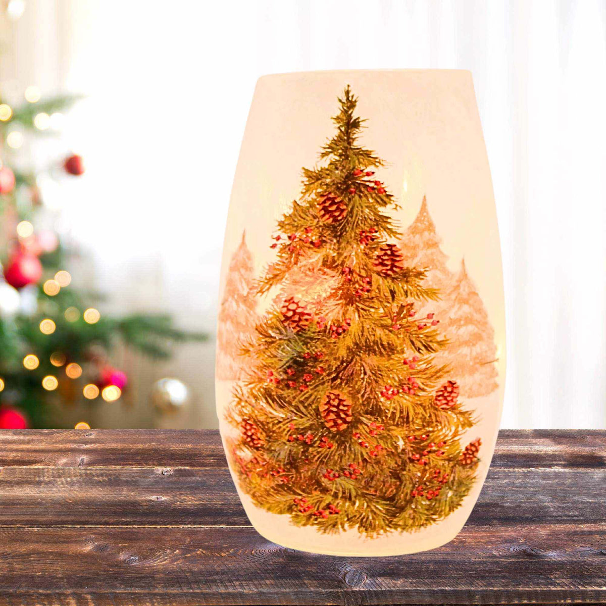 Stony Creek Adorned Evergreen Sm Vase - - SBKGifts.com