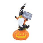 Halloween Gnome With Halloween Sign Polyresin Pumpkin Jack-O-Lantern Xfgh76905 (57484)