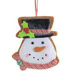 Holiday Ornament Christmas Gingerbread Cookies House Snowman Santa D4156 (57535)