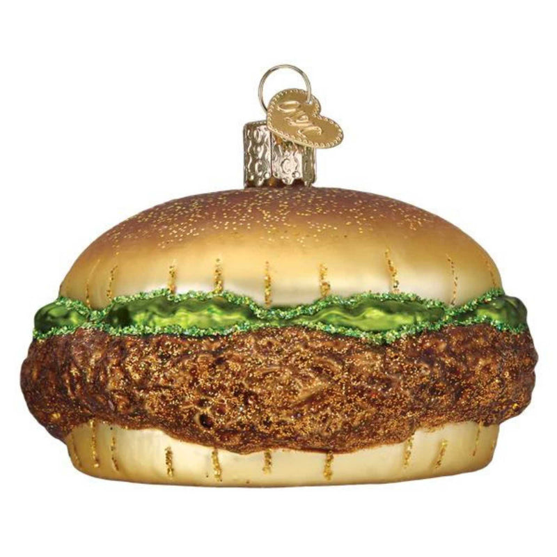 Old World Christmas Crispy Chicken Sandwich Ornament Sammie Chick Mc Bun 32567 (57554)