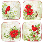 Tabletop Winters Medley Canape Plates Snack Christmas Inspirational 28991