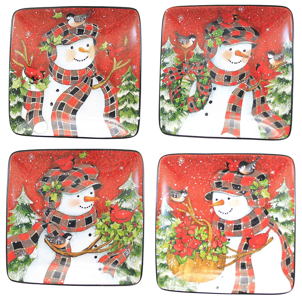 (57567) Christmas Lodge Dessert Plates
