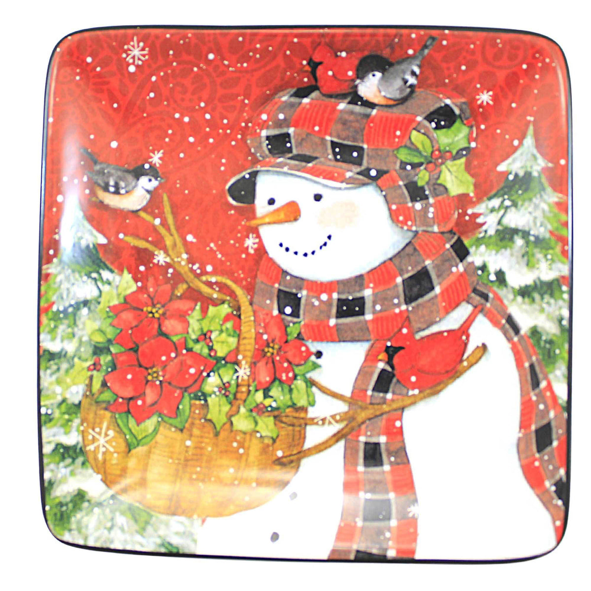 Tabletop Christmas Lodge Dessert Plates - - SBKGifts.com