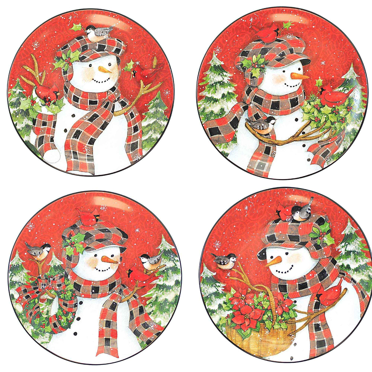 (57568) Christmas Lodge Luncheon Plates
