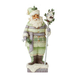 Jim Shore Christmas In The Woods Polyresin White Woodland Santa Staff 6011614 (57606)