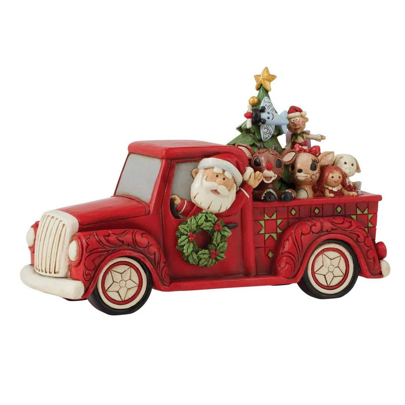 Jim Shore Rudolph In Red Truck Characters - - SBKGifts.com