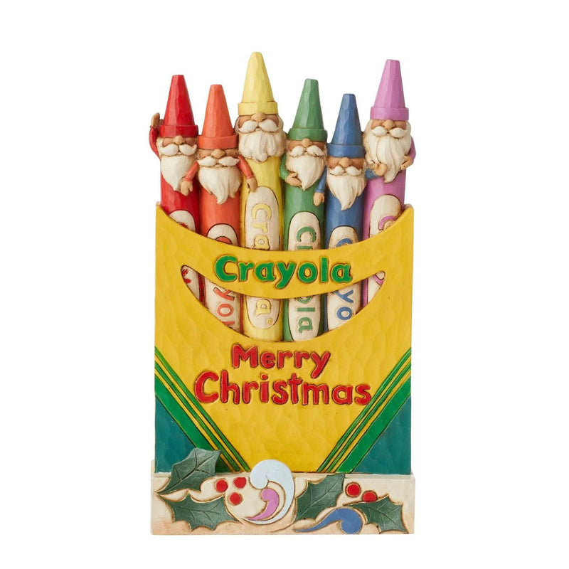 Jim Shore Your Christmas Gnomey  & Bright Polyresin Crayola Santas 6011238 (57614)
