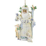 Jim Shore Dated 2022 Santa With Animals Polyresin Woodland Ornament 6011630 (57619)