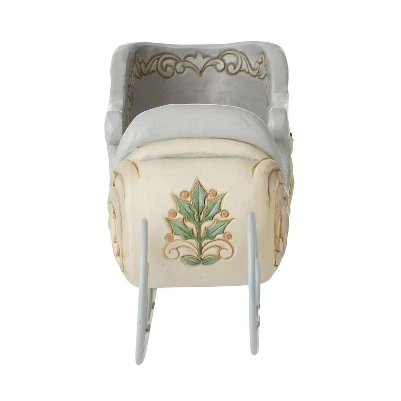 Jim Shore Centerpiece Sleigh W/Deer Scene - - SBKGifts.com
