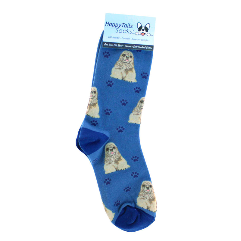 (57648) Cocker Spaniel Happy Tails Sock.