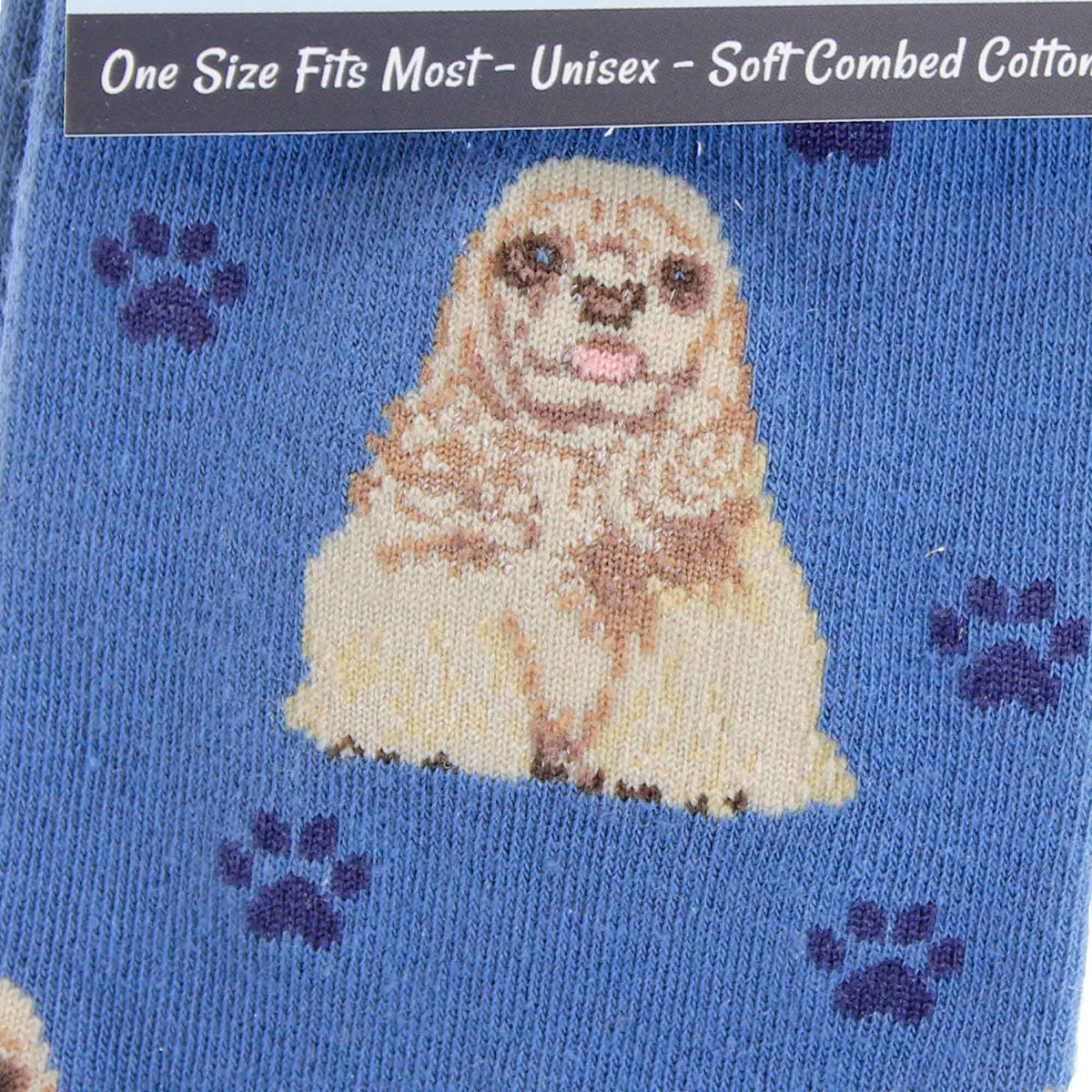 Novelty Socks Cocker Spaniel Happy Tails Sock. - - SBKGifts.com
