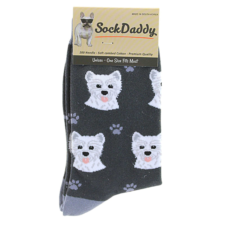 (57652) Westie Dog Socks .