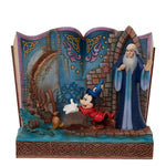 Jim Shore A Lesson Learned Polyresin Sorcerer Mickey Story Book 6010883 (57684)