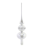 Sbk Gifts Holiday Silver And White Lace Finial - 1 Tree Topper 13.00 Inch, Glass - Tree Topper Christmas Wedding 582158507 (57708)