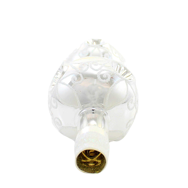 Sbk Gifts Holiday Silver And White Lace Finial - - SBKGifts.com