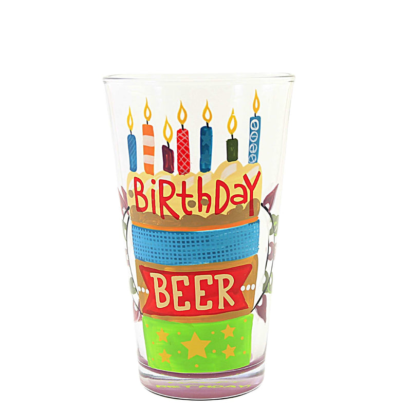 Tabletop Birthday Beer Pint Glass Glass Lolita Hand Painted 6011644 (57710)