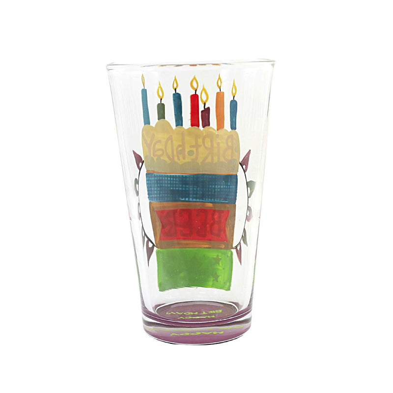 Tabletop Birthday Beeer Pint Glass - - SBKGifts.com