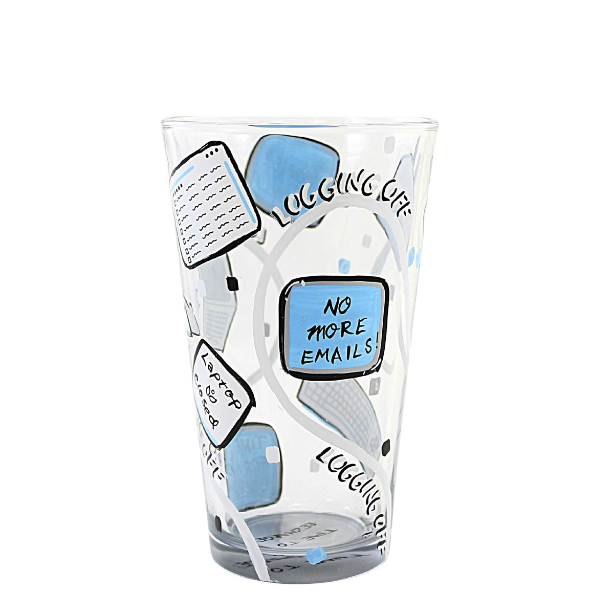 Lolita Glassware Logging Off Pint Glass - - SBKGifts.com