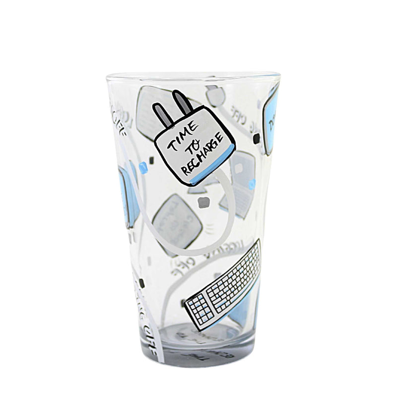 Lolita Glassware Logging Off Pint Glass - - SBKGifts.com