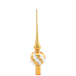 Sbk Gifts Holiday Elegant Swirls Tree Topper Gold Plaid Swirl Finial 513250336 (57718)