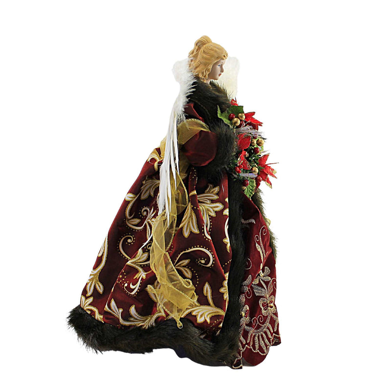 Tree Topper Finial Angel With Wreath - - SBKGifts.com