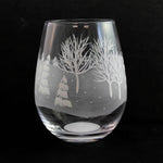 Tabletop Frosted Forest Stemless Wine - - SBKGifts.com