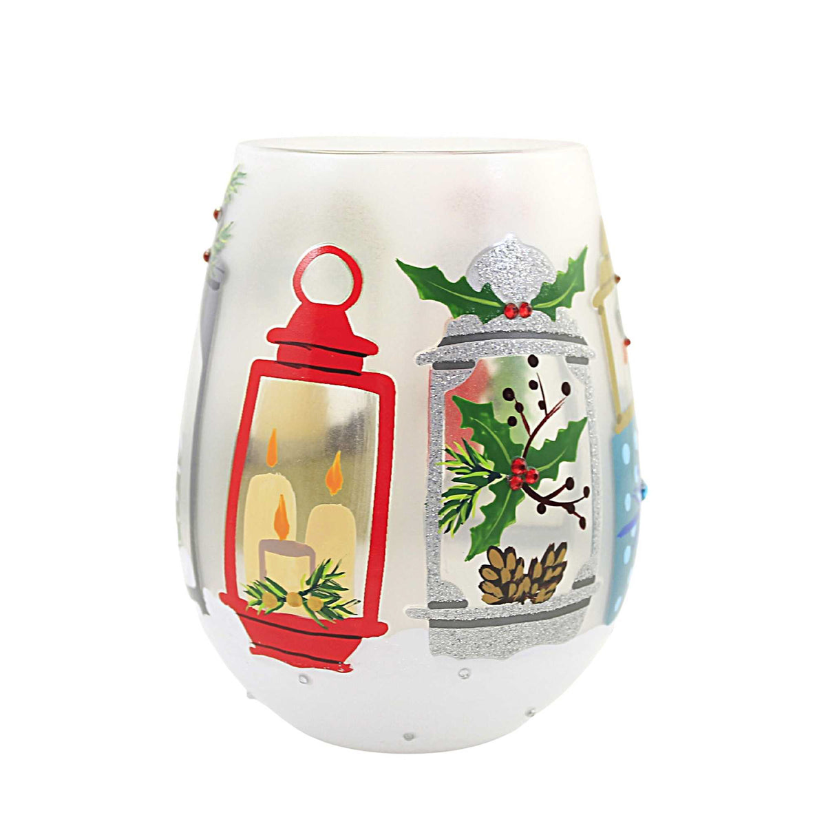 (57733) Festive Lanterns Stemless Wine