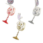 Holiday Ornament Wine Tasting Set/3 Glass Lolita Hand Painted 6011245 (57734)