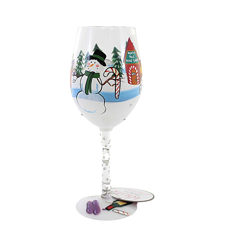 Tabletop Special Delivery Wine Glass Glass Lolita Hand Painted 6011249 (57741)